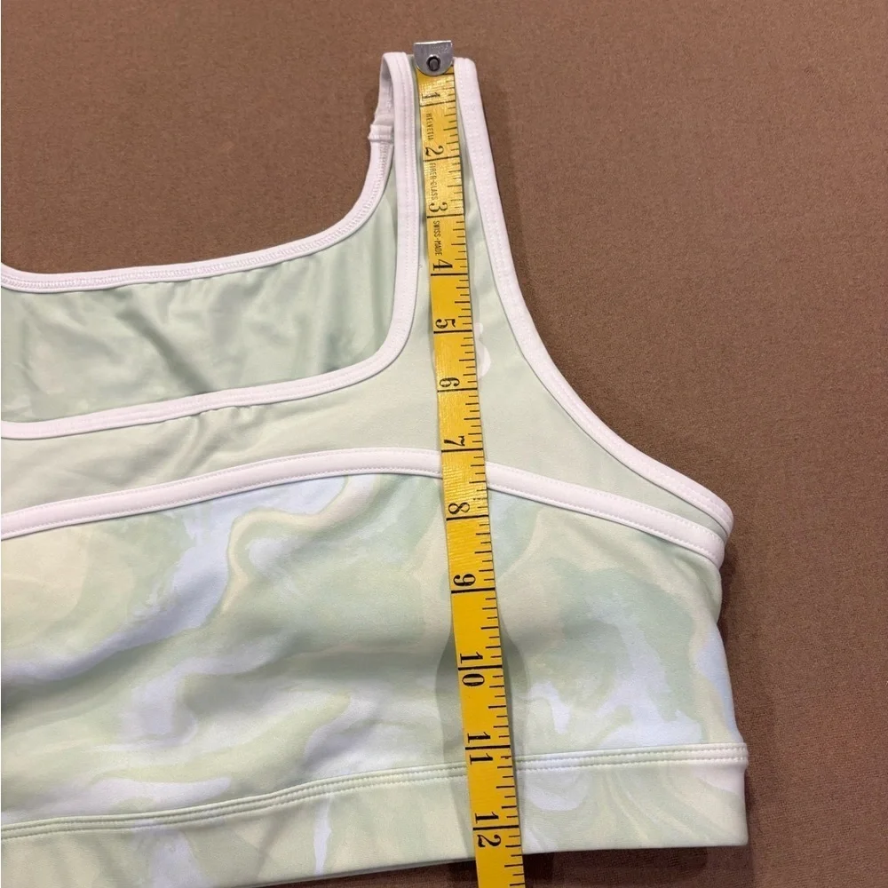 Peloton Here Now Glaz Swirl Square Neck Sports Bra Size Large